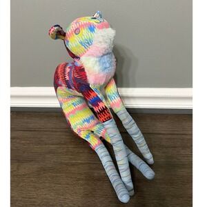 Meow Wolf Plush Colorful Animal‎ Art Toy Stuffed Figure Kids Room Decor